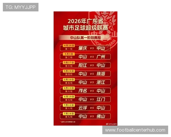 2026赛季粤超联赛完整赛程查询及各场次时间安排